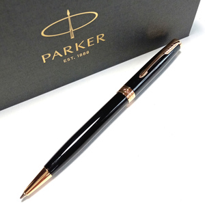 【pkb18】PARKER　パーカー　油性ボールペン　ソネット 　ラックブラックGT　黒×ゴールド　SONNET　ツイスト式　定価16,500円