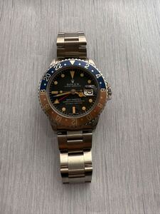 ロレックス ROLEX GMT MASTER ref.1675 SS 自動巻き メンズ 腕時計