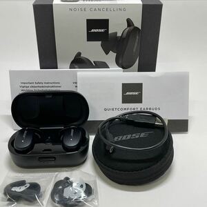 O【売り切り】BOSE QuietComfort Earbuds トリプルブラック 黒 完全ワイヤレスイヤホン ノイズキャンセル 