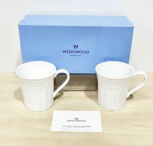 蘇さ(HY902) 洋食器　WEDGWOOD ウェッジウッド　COLOSSEUM コロシアム　マグカップ　ペア　箱付き　中古品　80サイズ