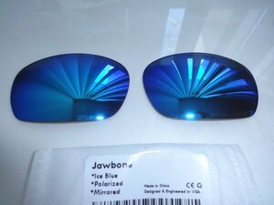 POLARIZED刻印入り！★OAKLEY RACING JACKET JAWBONE レーシングジャケット用 カスタム偏光 レンズ ICE BLUE Color Polarized 新品