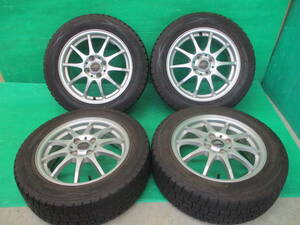 DUNLOP WINTERMAXX 185/60R15 A-TECH SCHNEIDER【15×5.5J+50 4H-100】埼玉県発 現物確認OK♪4本set フィット シャトル など