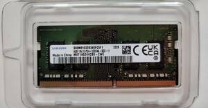 【USED：動作保証】サムスン　samsung ノートPC用 増設メモリ 4GB DDR4 3200MT/s ( PC4-25600 ) CL22 SODIMM 260pin