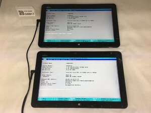 ジャンク2台セット/FUJITSU FARR05003 ARROWS Tab R727/R/Core i3 7100U 2.40GHz/128GB/4GB/12.5インチ/OS無し/第7世代/高解像度/AC欠品