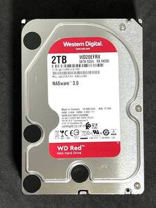 ★ 2TB ★　WD Red / WD20EFRX　【使用時間：1182ｈ】 2020年製　良品　Western Digital RED　3.5インチ内蔵HDD SATA