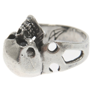 CRAZY PIG クレイジーピッグ CUTAWAY SKULL RING カットアウェイスカルリング17号 シルバー