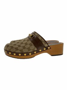 GUCCI◆22AW/ホースビット/GG柄/サンダル/US9/BEG/キャンバス/699187