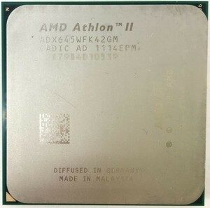 AMD Athlon Ⅱ X4 645 ×1枚 3.10GHz プロセッサ ADX645WFK42GM ADX645WFK42GR ソケット AM2+ AM3 デスクトップ用【中古】【送料無料】