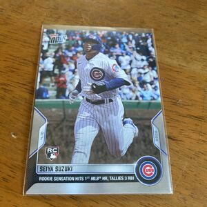 【鈴木誠也】 Topps Now SEIYA SUZUKI 2022年4月10日 カードNo.28 カブス Chicago Cubs BBM EPOCH エポック　4