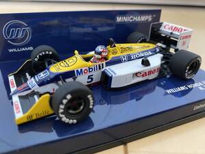 ミニチャンプス 1/43 ウィリアムズ ホンダ FW11B #5 N.MANSELL 1987