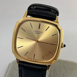 稼働 SEIKO クレドール クォーツ 稼働品 ゴールド 14K 金無垢 5930-5080 ゴールド文字盤 ラウンド セイコー