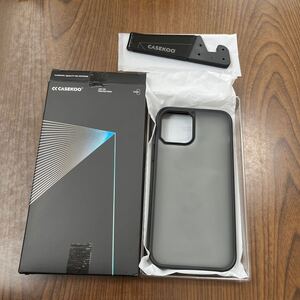 607p0105☆ 【米軍MIL規格・指紋防止】CASEKOO iPhone12 用 ケース iPhone12Pro 用 ケース 耐衝撃 滑り止め マット半透明