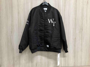 WTAPS ダブルタップス 23AW TEAM Jacket NYLON.TWILL.LEAGUE ナイロンツールリーグ ブルゾン XLサイズ ブラック 刺繍 ナイロン