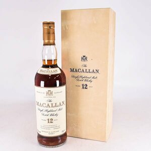 1円～★ザ マッカラン 12年 マチュアード イン シェリーウッド 旧ボトル ＊箱付 750ml 43% スペイサイド The MACALLAN L010729