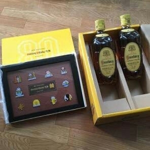 新品 非売品 超希少 SUNTORY サントリー 角 ウイスキー 80周年記念 復刻版 ピンバッチ セット