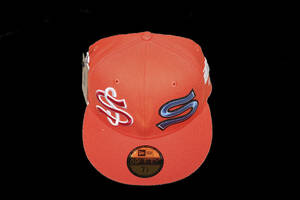 STUSSY SS NEW ERA CAP ORANGE SIZE 7 5/8 ステューシー