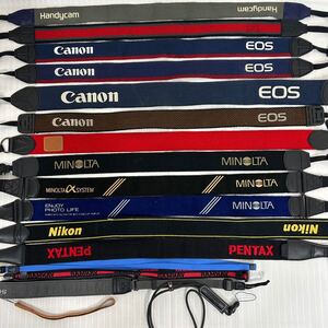 【大量】カメラストラップ　まとめ　Canon EOS MINOLTA PENTAX 他【ジャンク品】