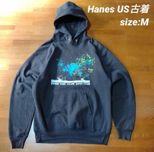 ☆送料無料☆ Hanes PAINT ART US古着 パーカー Men