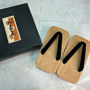 &M& 桐下駄 男物 和装 靴 履物 着物 中古品 &H-241115