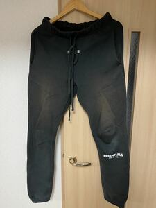 【中古】FOG ESSENTIALS フォグ エッセンシャルズ リフレクターロゴスウェットパンツ XXS fear of god フィアオブゴッド カニエ デニム