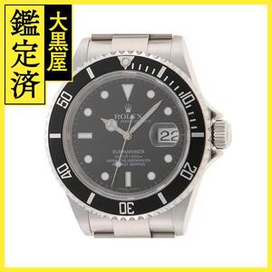 Z番　ROLEX　ロレックス　16610　サブマリーナ　ブラック文字盤　黒サブ　ステンレススチール　メンズ　腕時計【200】C