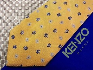 ♪0585S♪新品【刺繍 花 植物 柄】ケンゾー【KENZO】ネクタイ