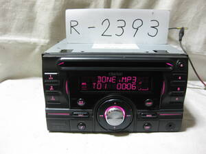 R-2393　Clarion クラリオン DUB385MPB MP3 USB フロント AUX　2Dサイズ CDデッキ 補償付