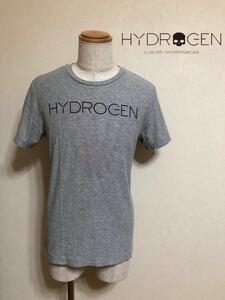 HYDROGEN ハイドロゲン リバーシブル クルーネック Tシャツ トップス グレー サイズL 半袖