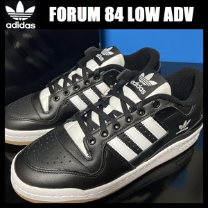 28.5cm ★新品 アディダス フォーラム 84 ロー ADV adidas FORUM 84 LOW スニーカー レザー 黒 スケートボード シューズ スケシュー GW6933