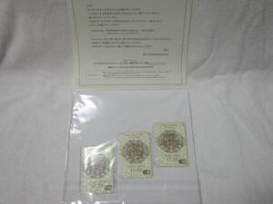 ★東京駅 開業100周年 記念 Suica 台紙 3枚セット 完全未開封品 新品 未開封 未使用★