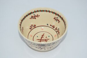 茶道具 抹茶茶碗 紅安南 寿の字 茶碗 井原 瑞雲 作 茶道 18-7401