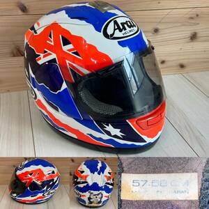 ☆Arai アライ☆doohan REPSOL ドゥーハンレプリカ☆57.58cm☆ヘルメット☆ジャンク☆