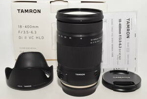 【特上品】 TAMRON 高倍率ズームレンズ 18-400mm F3.5-6.3 DiII VC HLD キヤノン用 APS-C専用 B028E　＃7980