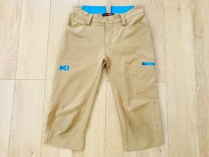 【良品】MILLET ミレー＊ひざ下丈ドライパンツ＊ブラウン＊M