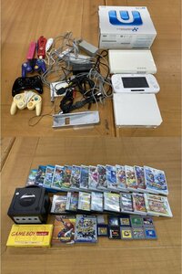 【★35-2916】■中古■ジャンク NINTENDO ニンテンドー ゲーム 本体 ソフト まとめ Wii WiiU ゲームボーイ ゲームキューブ DS 3DS（9697）