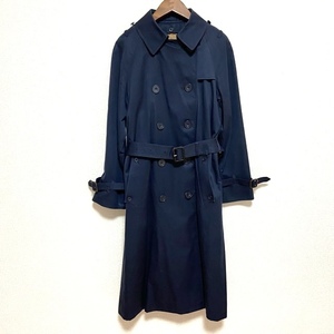 #anc アクアスキュータム Aquascutum コート 5F 紺 トレンチコート ライナー付き ベルト付き レディース [812958]