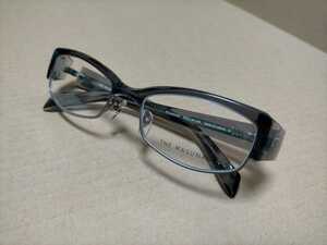 未使用 増永眼鏡㈱ THE　MASUNAGA サーモントブロー系 眼鏡 メガネフレーム サイズ: 53□18-135　クリアグレー系