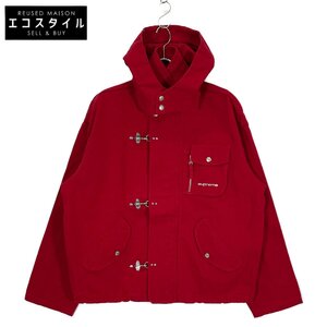 Supreme シュプリーム 23SS Canvas Clip Jacket 赤 キャンバス クリップジャケット レッド L ジャケット コットン メンズ 中古