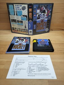 レア/SEGA/GENESIS/ジェネシス/NHL HOCKEY/海外版/箱説付/メガドライブ/MD/MEGA DRIVE/1991/ソフト/セガ/レトロゲーム/アイスホッケー