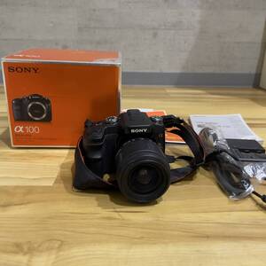 #12377 SONY　ソニー α100 DSLR-A100 TAMRON AF28-80mm1：3.5-5.6 一眼レフ デジタルカメラ レンズ付き