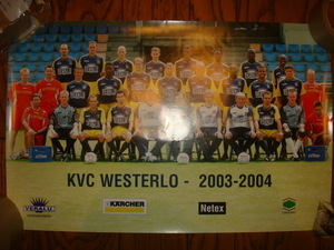 2003-2004 KVCウェステルロー ポスター★ベルギージュピラーリーグ/KVC WESTERLO/HET KUIPJE/ヘットカイピー/ヤン・クーレマンス/松尾佑介