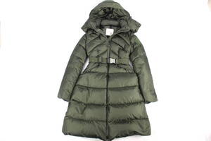 ２１AW　12 モンクレール MONCLER ワッペン ロング ダウンコート ダウンジャケット AGOT　カーキ ００　B1269/Y93/P79/T14 正規品