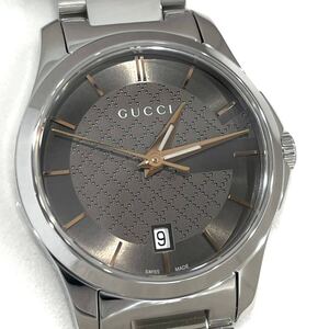 新品 GUCCI グッチ Gタイムレス YA126529 クォーツ 腕時計 レディース ブラウン文字盤 箱保付き 送料無料