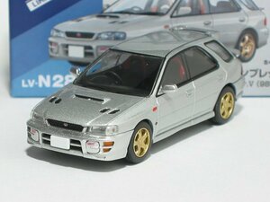 スバル インプレッサ ピュアスポーツワゴン WRX STi Ver.V（銀）98年式 LV-N281c【トミーテック社1/64ミニカー】【トミカの時】