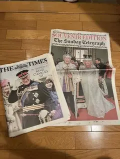 チャールズ国王　戴冠式　新聞　タイムズ　THE TIMES　イギリス　英字新聞