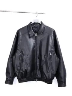 BEAMS 24SS Vintaga Leather zip blouson