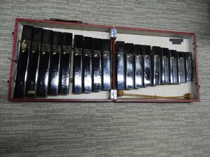 昭和レトロ　木琴　A－440　折りたたみ式　ケース付　コンパクト（5705）