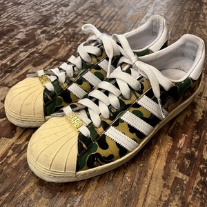 adidas A BATHING APE アディダス アベイジングエイプ SUPERSTAR 80s BAPE 27.5cm【代官山11】【中古】【メンズ】