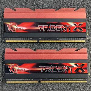 【中古】DDR3メモリ 8GB(4GB2枚組) G.SKILL TRIDENT F3-2400C10D-8GTX [DDR3-2400 PC3-19200]