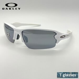 OO9271-2461 OAKLEY オークリー スポーツサングラス PRIZM POLARIZED FLAK2.0 ホワイト プリズムブラック アウトドア UVカット